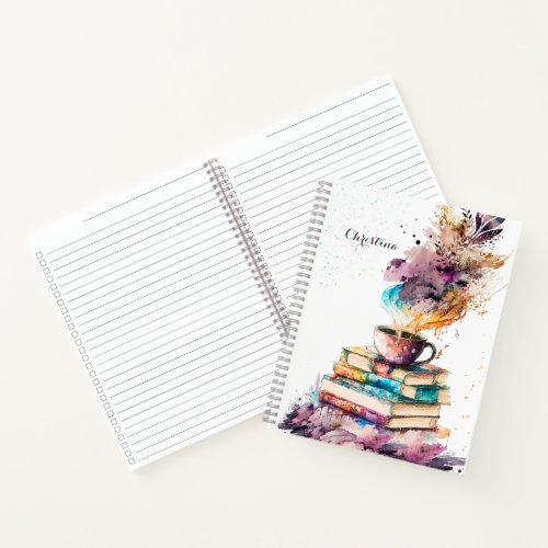 Personalized checklist notebook Book and coffee 
