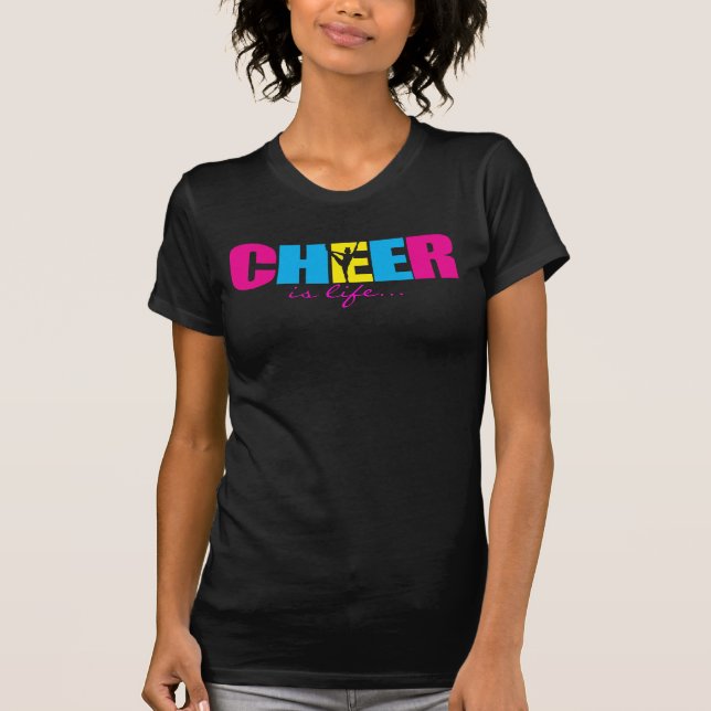 Personalized Cheer Cheerleading Purple T-Shirt (Front)