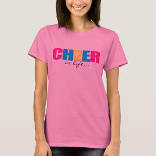 Personalized Cheer Cheerleading Purple T-Shirt