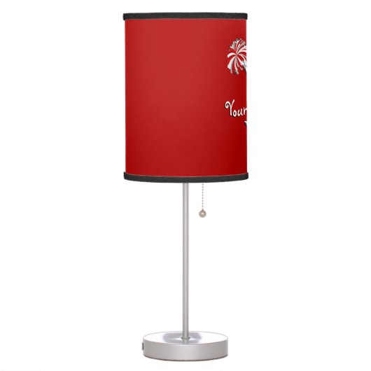 Personalized Cheer Decor Cheerleader Lamp (Left)