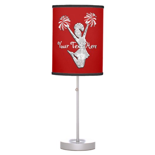 Personalized Cheer Decor Cheerleader Lamp (Front)