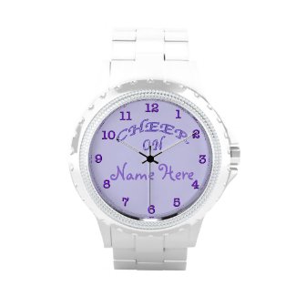 PERSONALIZED Cheer Gifts Ideas Purple Cheer Watch