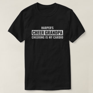 Personalized Cheer Grandpa for Men Custom Gift T-Shirt
