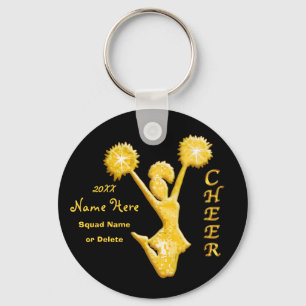 Personalized Cheer Keychains with NAME and YEAR