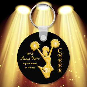 Personalized Cheer Keychains with NAME and YEAR