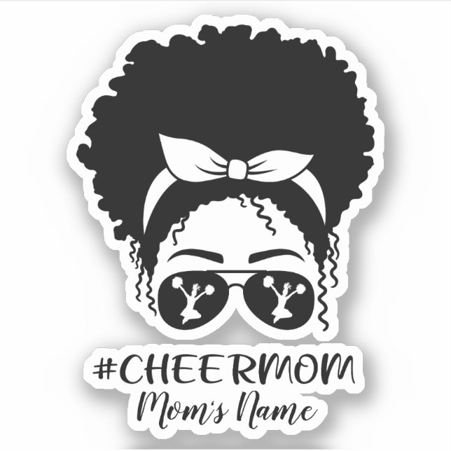 Personalized Cheer Mom Sticker (Front)