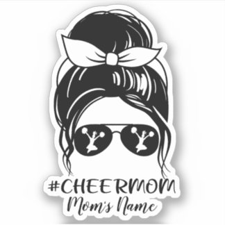 Personalized Cheer Mom Sticker