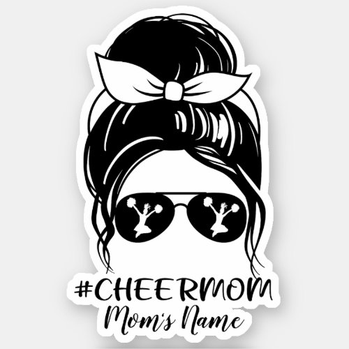 Personalized Cheer Mom  Sticker