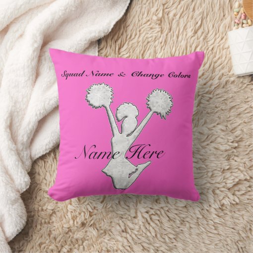 Personalized Cheer Team Gift Ideas Throw Pillow Zazzle