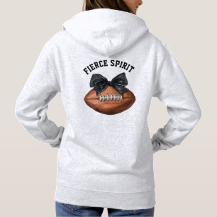 Personalized Cheer Team Hoodie with Bow Football