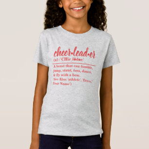 Personalized Cheerleader Definition T-Shirt