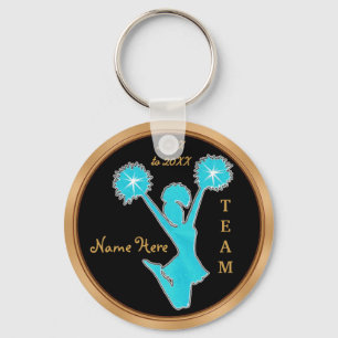 Personalized Cheerleader Keychains with YOUR TEXT