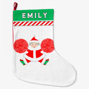 Personalized Cheerleader Large Christmas Stocking