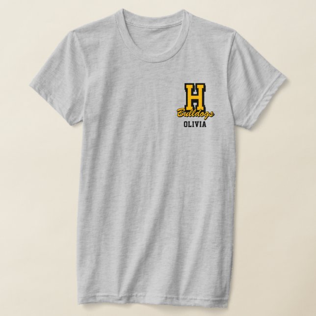 Personalized Cheerleader Name, Custom Cheer T-Shirt (Laydown)