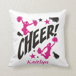 Personalized Cheerleader Throw Pillow
