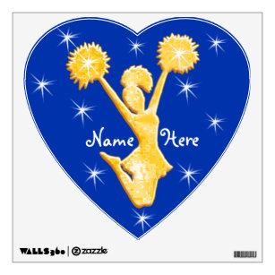 Personalized Cheerleader Wall Decals