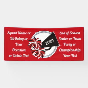 Personalized Cheerleading Banners with Your Text