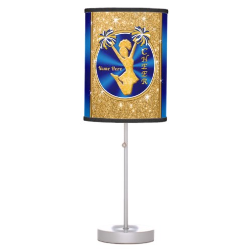 Personalized Cheerleading Bedroom Decor Cheer Table Lamp