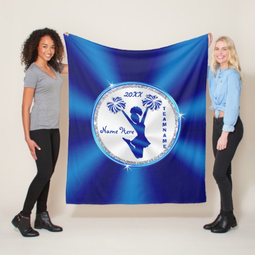 Personalized Cheerleading Blankets in Your Colors