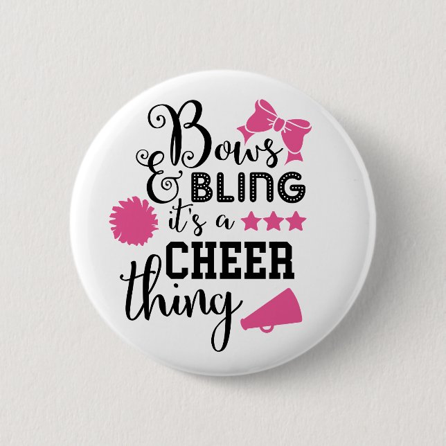 Personalized Cheerleading Button (Front)