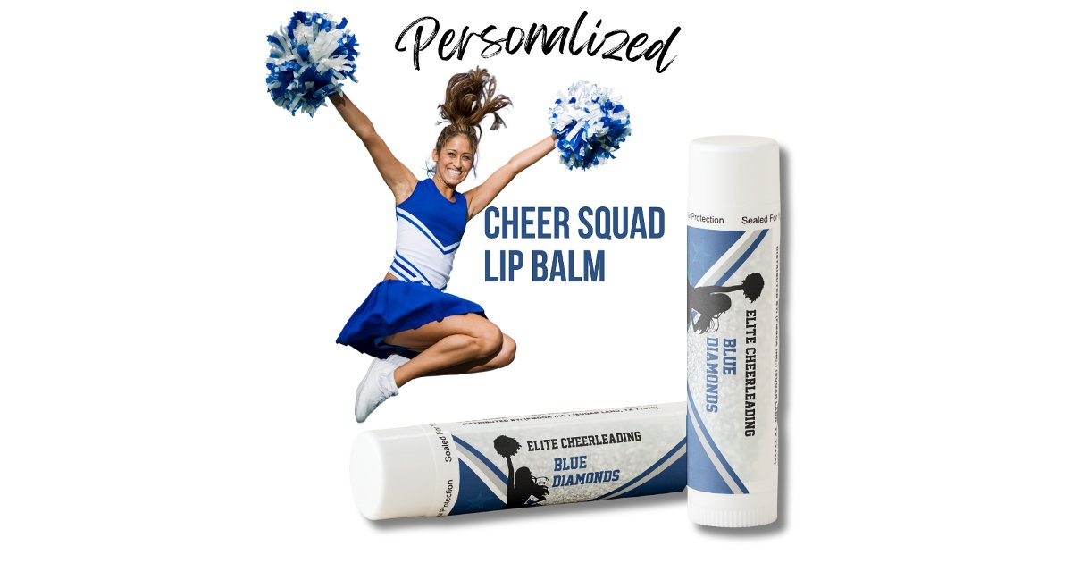 Personalized Cheerleading Christmas Lip Balm | Zazzle