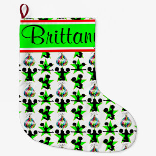 PERSONALIZED CHEERLEADING CHRISTMAS STOCKING