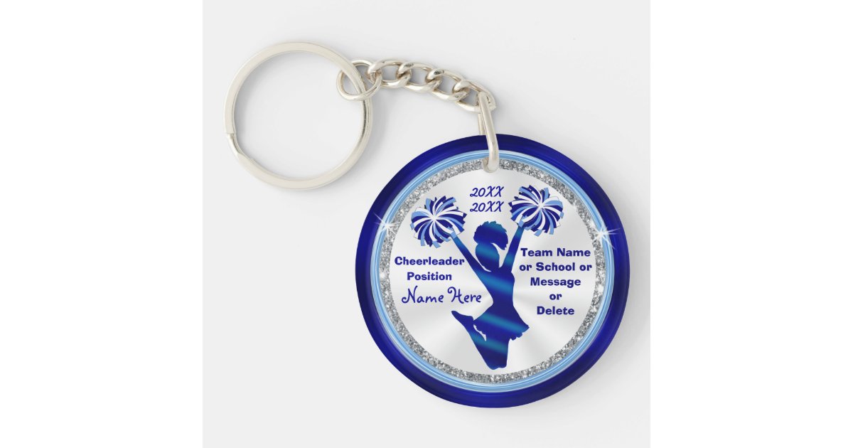 Sparkling Blue Cheer Megaphone Keychain