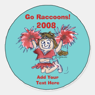 Personalized Cheerleading Sticker 2