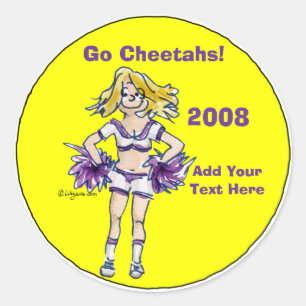 Personalized Cheerleading Sticker 4