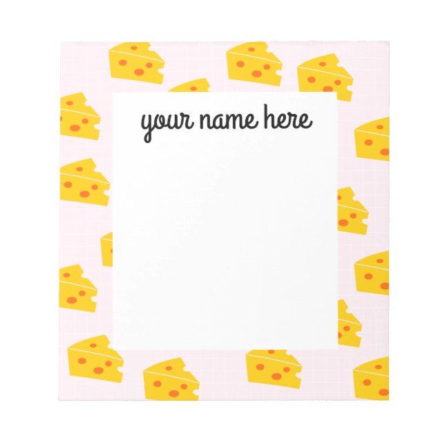 Personalized Cheese Notepad (Front)