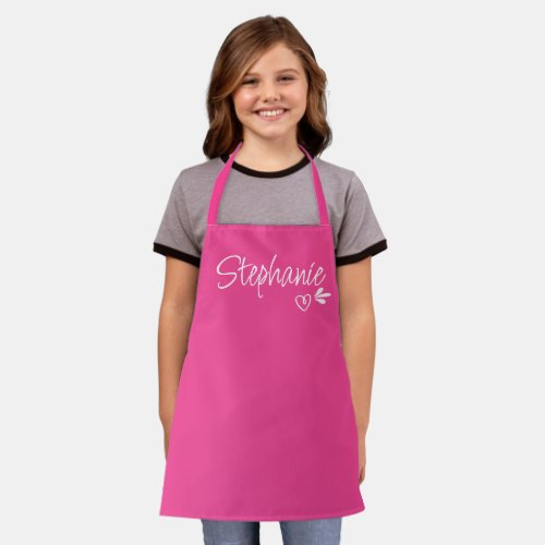 Personalized Chef Any Name Child Youth Baker Kids Apron