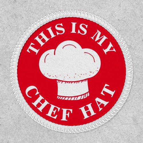 Personalized chef hat cooking culinary apparel patch