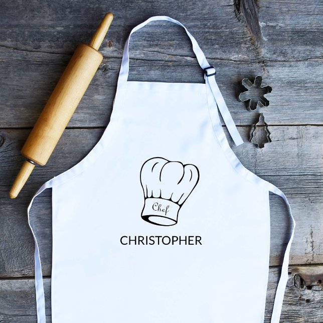 Personalized Chef Hat Kids' Apron Zazzle