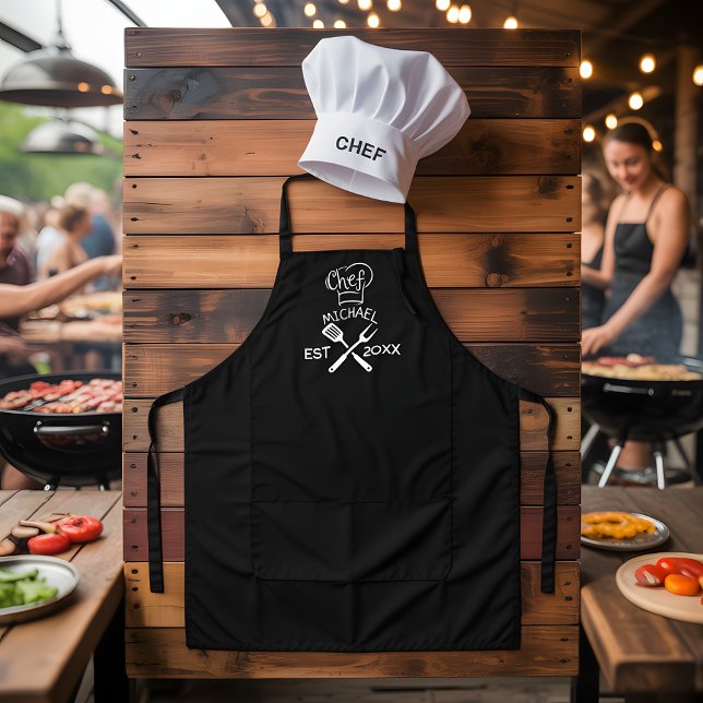 Personalized Chef Name & Year Custom Apron (Creator Uploaded)