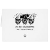 Personalized Chef Skull Recipe Card (Back Horizontal)