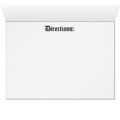 Personalized Chef Skull Recipe Card (Inside Horizontal (Bottom))