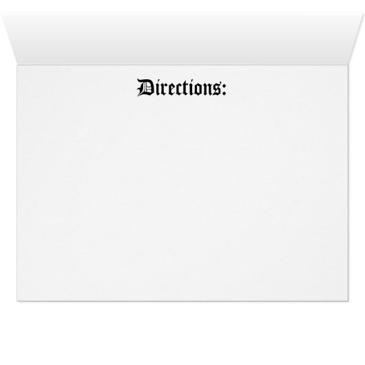 Personalized Chef Skull Recipe Card (Inside Horizontal (Bottom))