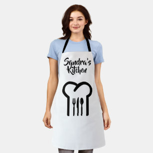 Personalized Chef's Hat & Cutlery Apron