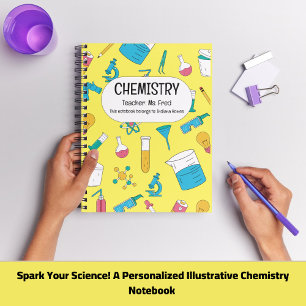 Personalized Chemistry Notebook – Custom Name Desi