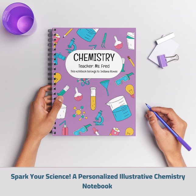Personalized Chemistry Notebook – Custom Name Desi (Spark Your Science! A Personalized CHEMISTRY Notebook)