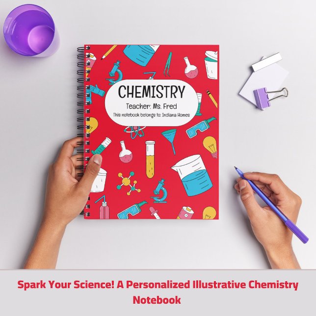 Personalized Chemistry Notebook – Custom Name Desi (Spark Your Science! A Personalized CHEMISTRY Notebook)