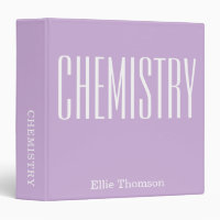 Personalized Chemistry Purple School Subject
