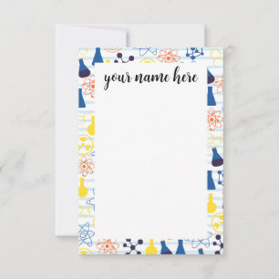 Personalized Chemistry teacher Note cards