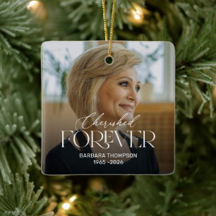 Personalized Cherished Forever Memorial Ornament