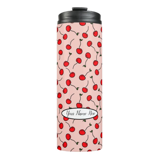 Personalized Cherries Jubilee Thermal Tumbler (Front)