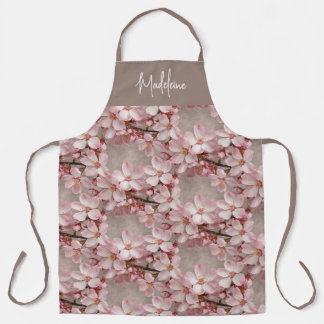 Personalized Cherry Blossom Apron