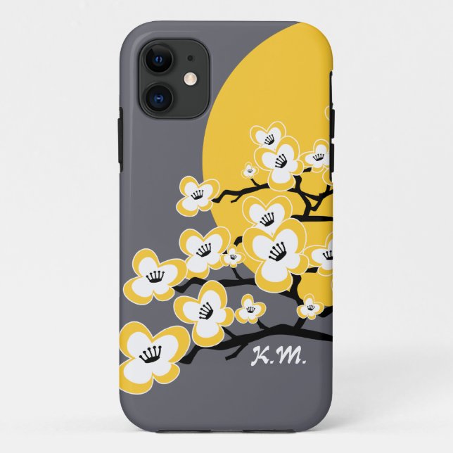 Personalized Cherry Blossom iPhone 5/5S Case (Back)