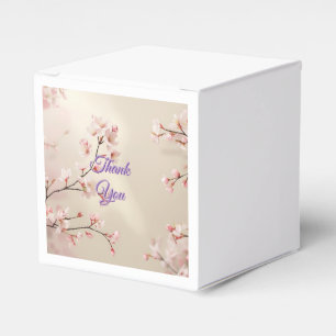 Personalized Cherry Blossom Wedding Favor Box