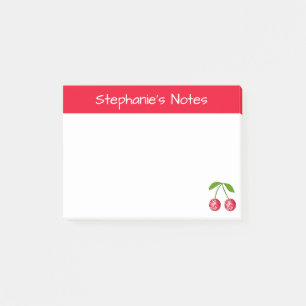 Personalized Cherry Disco Ball Post-it Notes