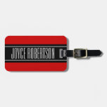 Personalized Cherry Red Travel Luggage Tag at Zazzle
